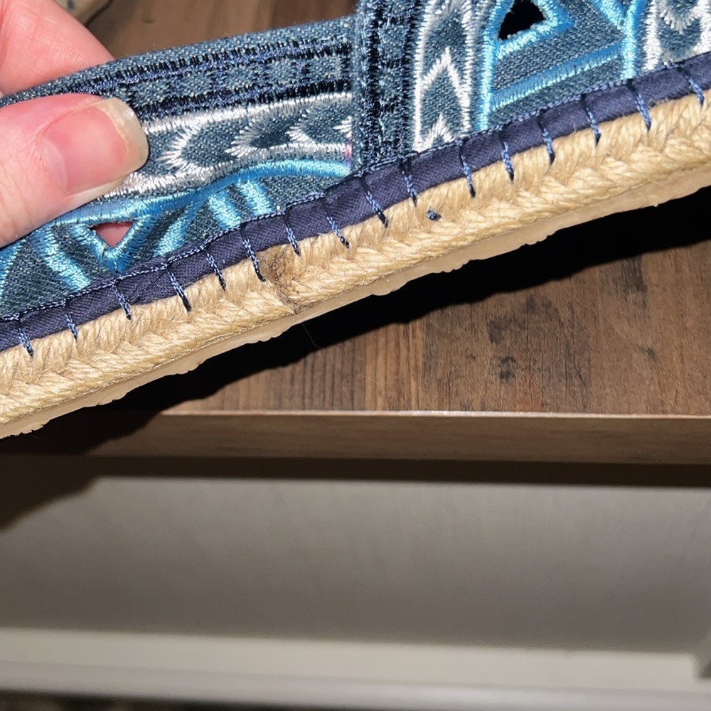 The Sak blue woven Aztec flats size 8 - Picture 4 of 5